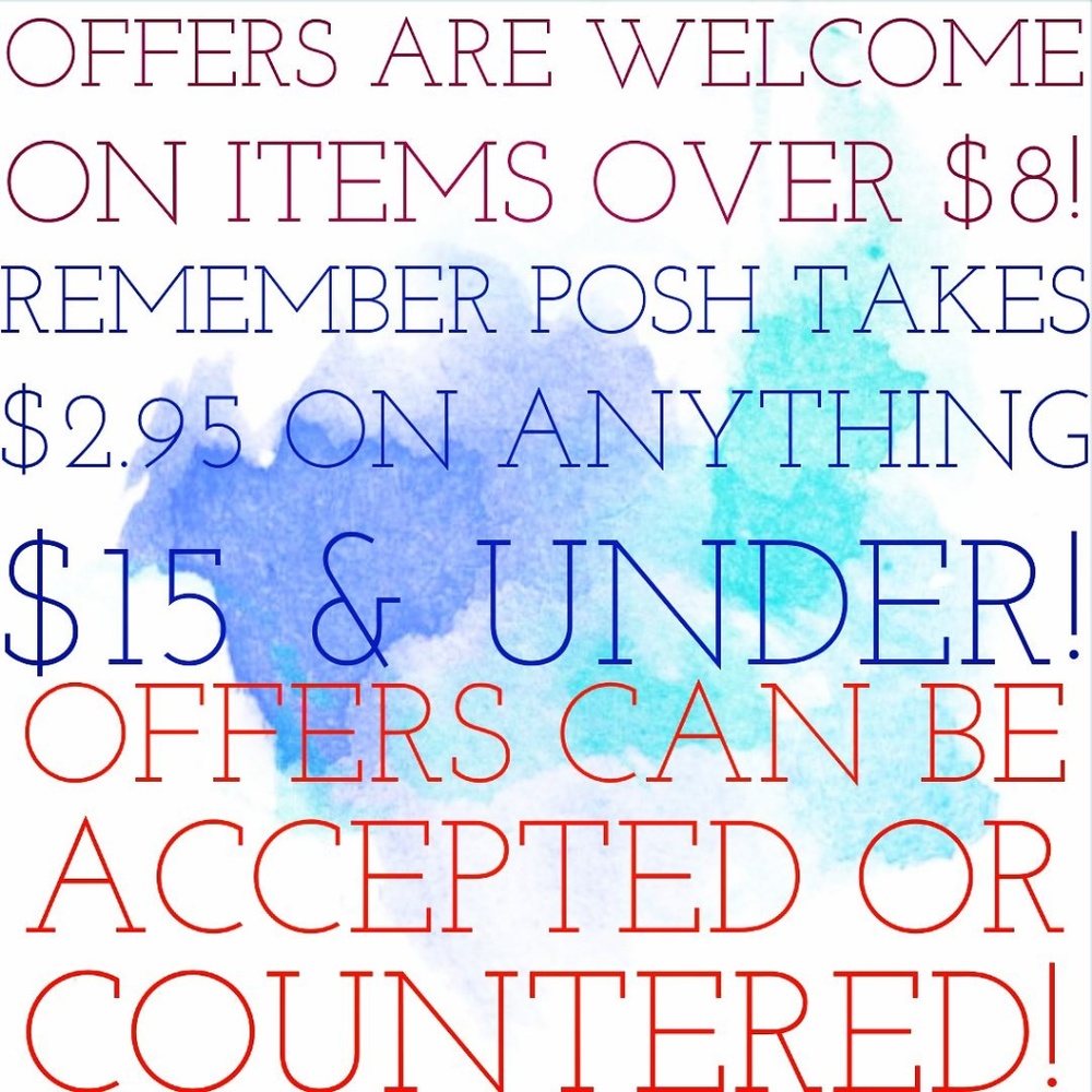 Offers are Welcome!